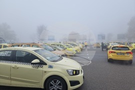 Ямбол - протест - таксиметрови шофьори