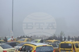 Ямбол - протест - таксиметрови шофьори