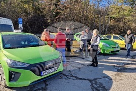 Разград - таксиметрови шофьори - протест