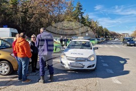 Разград - таксиметрови шофьори - протест