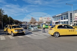 Разград - таксиметрови шофьори - протест