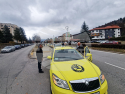 Смолян - таксиметрови шофьори - протест