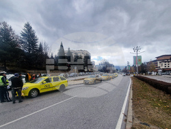 Смолян - таксиметрови шофьори - протест