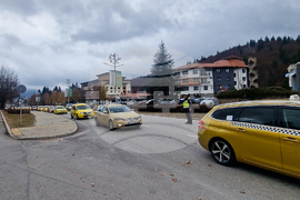 Смолян - таксиметрови шофьори - протест