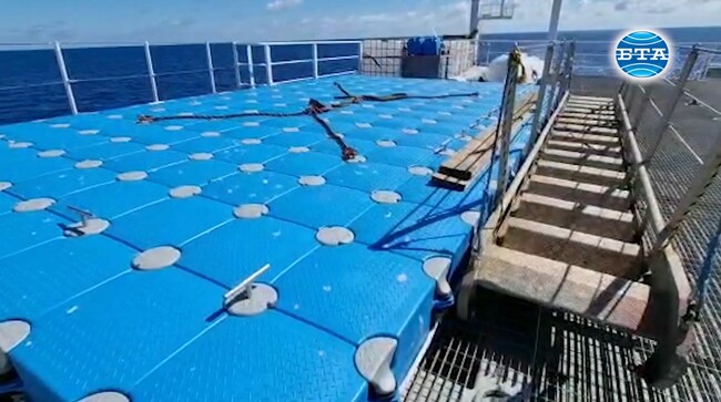 Cargo on Board RSV 421 Firmly Secured in Case of Rough Weather in Drake Passage