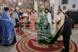 Кюстендил - архиерейска вечерня - патриарх Даниил