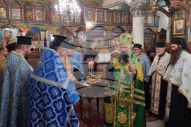 Кюстендил - архиерейска вечерня - патриарх Даниил