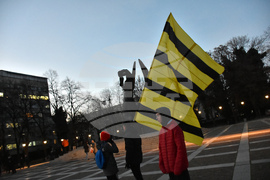 Пловдив - футболни фенове - протест