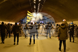 Пловдив - футболни фенове - протест