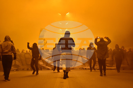 Пловдив - футболни фенове - протест