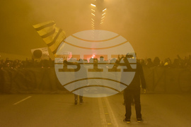 Пловдив - футболни фенове - протест