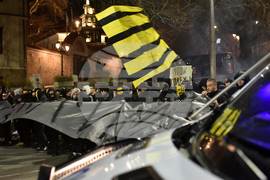 Пловдив - футболни фенове - протест