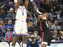 Trail Blazers Thunder Basketball