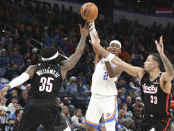 Trail Blazers Thunder Basketball