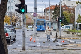 Бургас - затворена улица