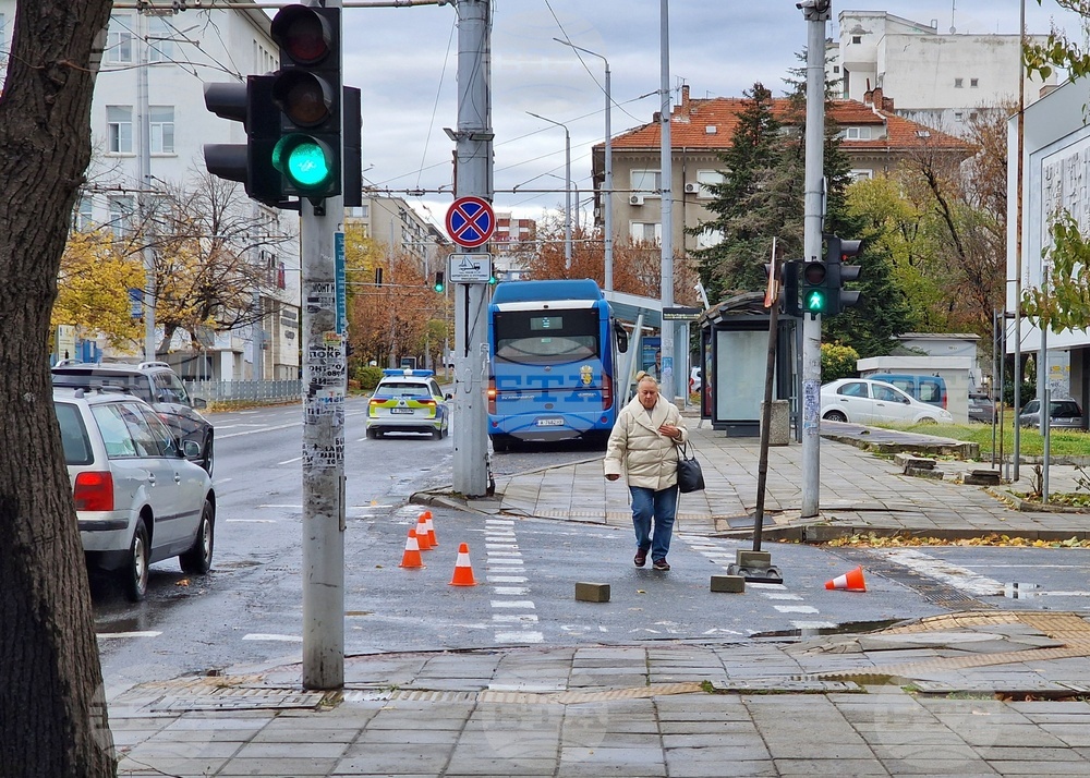Бургас - затворена улица