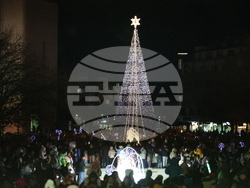 Благоевград - коледни светлини - запалване