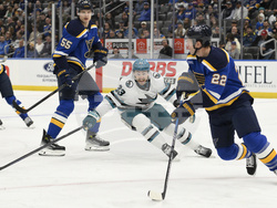 Sharks Blues Hockey