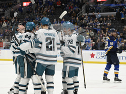 Sharks Blues Hockey