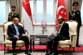 Сингапур - Румен Радев - Тарман Шанмугаратнам - среща