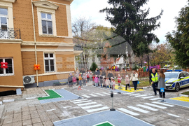Пловдив - детска градина - площадка за безопасност на движението - октриване