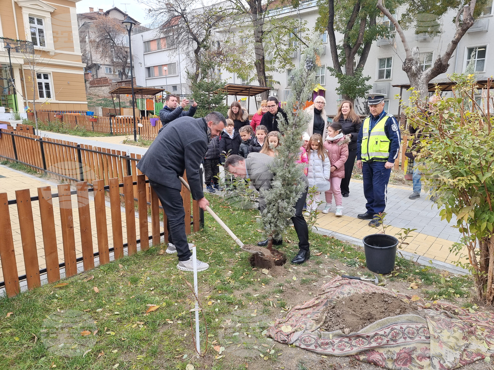 Пловдив - детска градина - площадка за безопасност на движението - октриване
