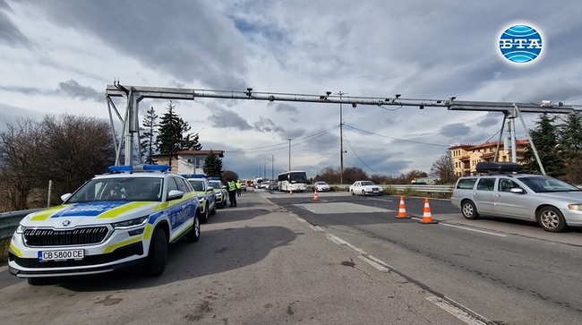 Специализирана полицейска операция „Зима“ се проведе на автомагистрала „Тракия“ на изхода на София