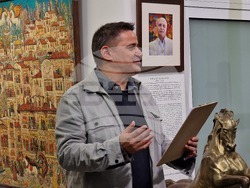 Изложба на Михаил Кавберов в София, в галерия „Камберов“, снимка – Даниел Димитров/БТА