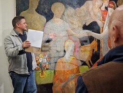 Изложба на Михаил Кавберов в София, в галерия „Камберов“, снимка – Даниел Димитров/БТА