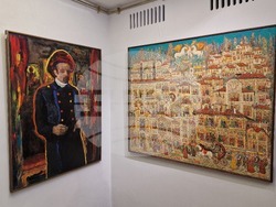 Изложба на Михаил Кавберов в София, в галерия „Камберов“, снимка – Даниел Димитров/БТА