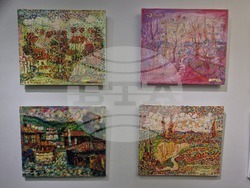 Изложба на Михаил Кавберов в София, в галерия „Камберов“, снимка – Даниел Димитров/БТА