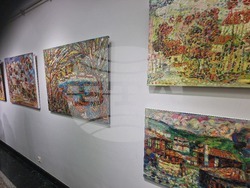 Изложба на Михаил Кавберов в София, в галерия „Камберов“, снимка – Даниел Димитров/БТА