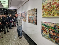 Изложба на Михаил Кавберов в София, в галерия „Камберов“, снимка – Даниел Димитров/БТА