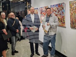 Изложба на Михаил Кавберов в София, в галерия „Камберов“, снимка – Даниел Димитров/БТА