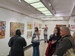 Изложба на Михаил Кавберов в София, в галерия „Камберов“, снимка – Даниел Димитров/БТА