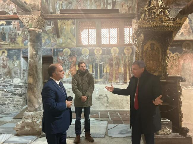 Министърът на културата Найден Тодоров се запозна с актуалното състояние на „Старинен град Несебър“ и разговаря с кмета на общината Николай Димитров