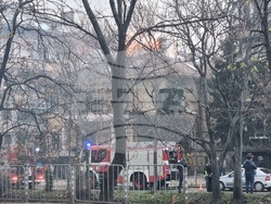 Пожар - къща - бул. "Евлоги и Христо Георгиеви"