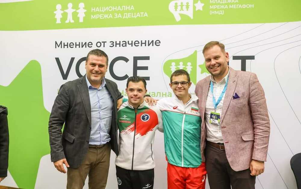 Gymnast with Down Syndrome Emilian Kostadinov, Federation of Adapted Physical Activity Chair Take Part in Voice it 2024 Youth Forum