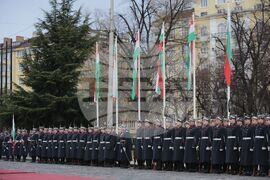 Румен Радев - Каталин Новак - официално посрещане