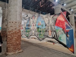 Зала „Алсенал“ по време на Венецианското биенале. Снимка: Ваня Сухарова, специален пратеник на БТА