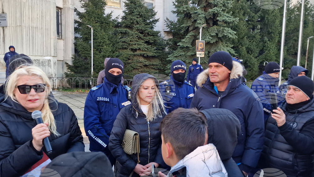 Търговище - протест - загинал моторист