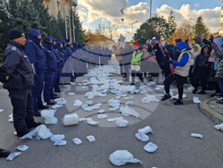 Търговище - протест - загинал моторист