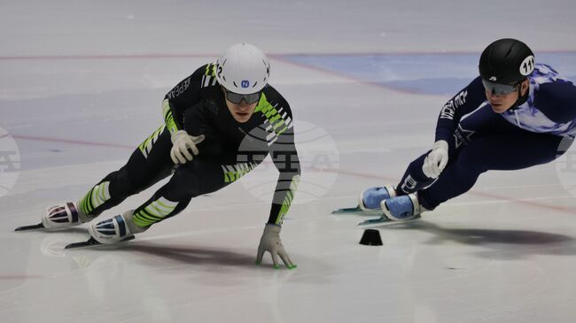 Стефан-Александър Кюмюрджев спечели първото място на 1000 метра при мъжете на Държавното първенство по шорттрек 