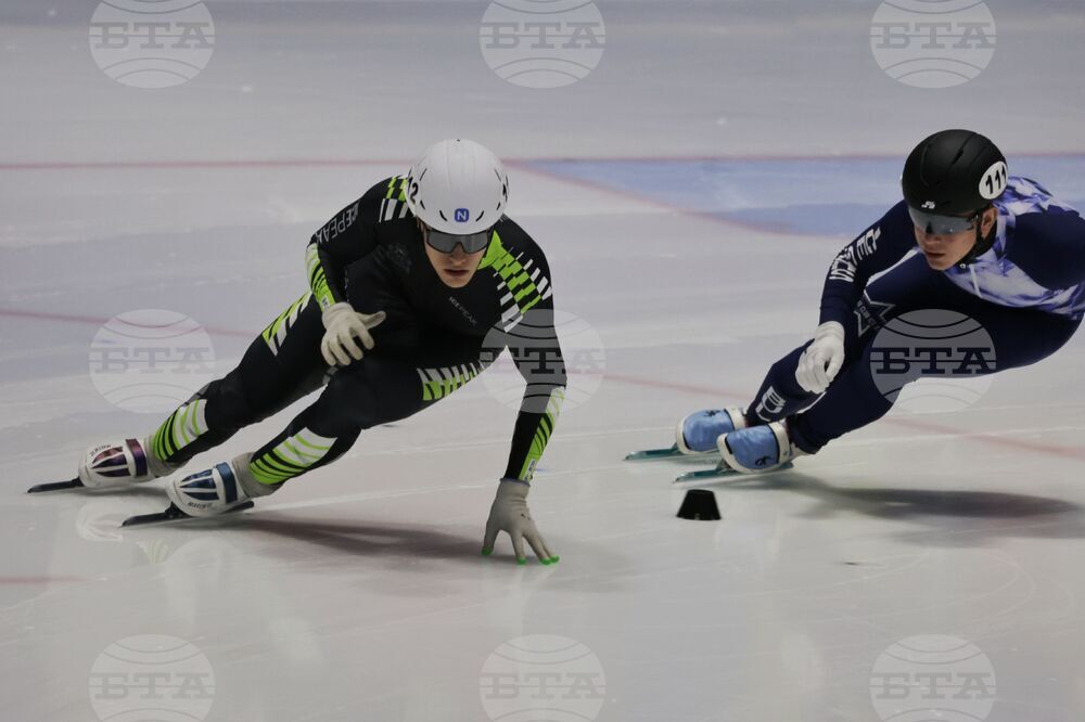 Стефан-Александър Кюмюрджев спечели първото място на 1000 метра при мъжете на Държавното първенство по шорттрек 