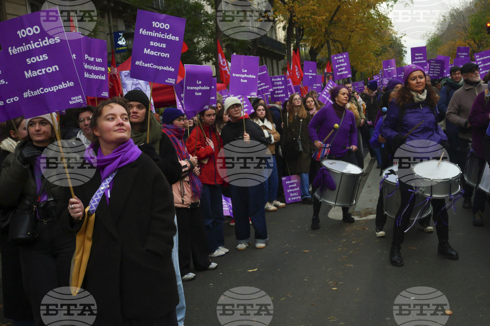 Хиляди протестираха във Франция срещу насилието срещу жени
