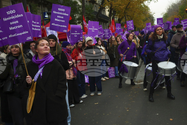 Хиляди протестираха във Франция срещу насилието срещу жени