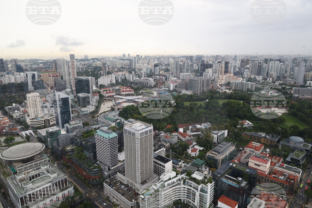 Сингапур - изглед отвисоко