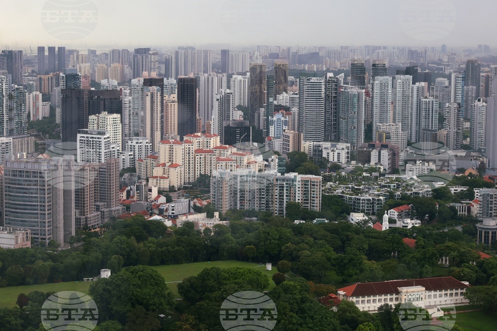 Сингапур - изглед отвисоко