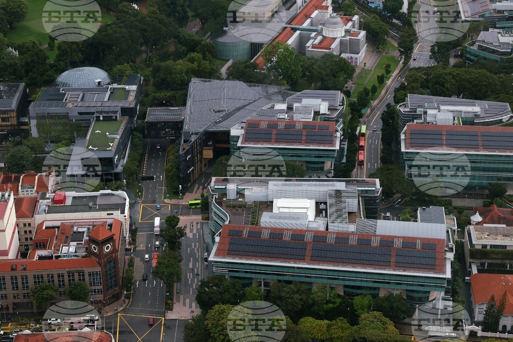 Сингапур - изглед отвисоко