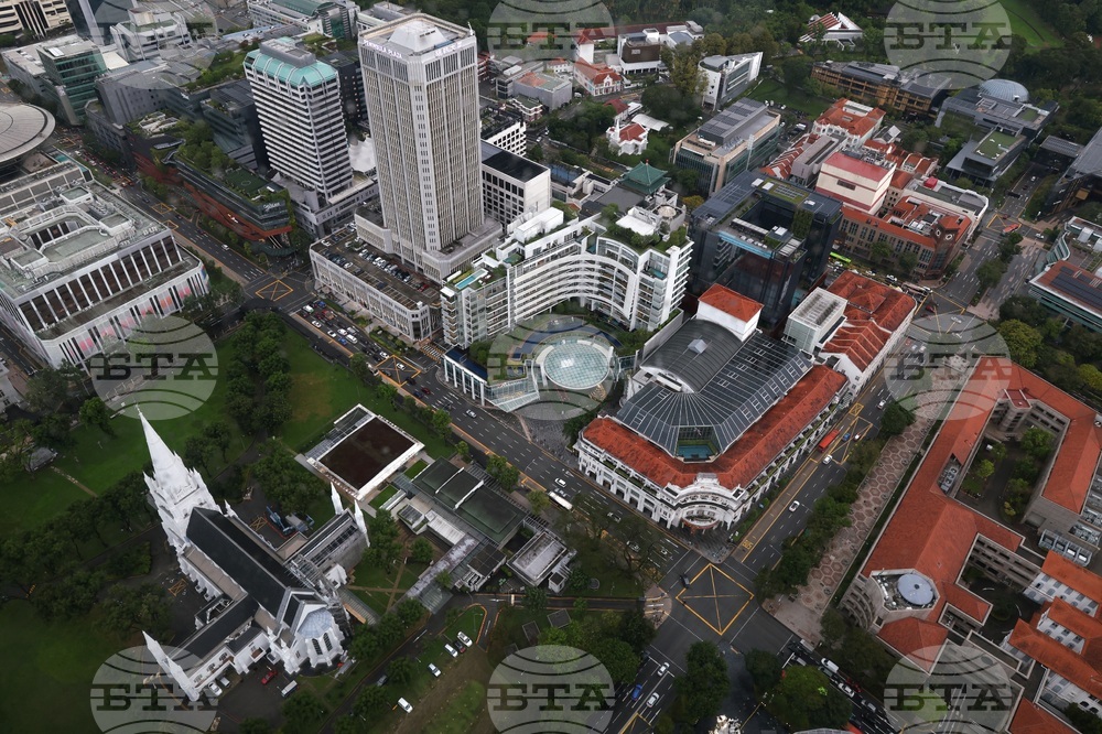 Сингапур - изглед отвисоко